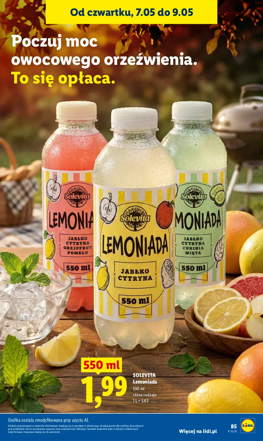 Gazetka promocyjna Lidl - Gazetka ważna od 7.05 do 9.05 - ważna 07.05 do 09.05.2026 - strona 87 - produkty: Gra, Grafika, Lemoniada