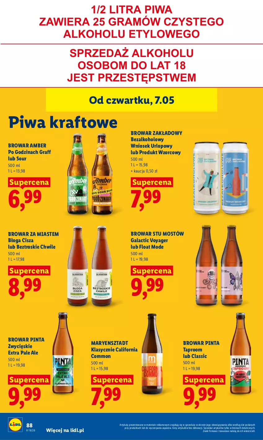 Gazetka promocyjna Lidl - Gazetka ważna od 7.05 do 9.05 - ważna 07.05 do 09.05.2026 - strona 92 - produkty: Gala, Gra, Piwa