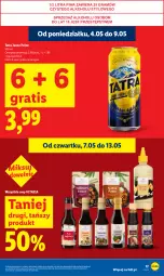 Gazetka promocyjna Lidl - Gazetka ważna od 7.05 do 9.05 - Gazetka - ważna od 09.05 do 09.05.2026 - strona 17 - produkty: Piwa, Sos, Gra, Tatra