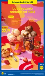 Gazetka promocyjna Lidl - Gazetka ważna od 7.05 do 9.05 - Gazetka - ważna od 09.05 do 09.05.2026 - strona 80 - produkty: Mascarpone, Tera, Lody, Tonik, Baton