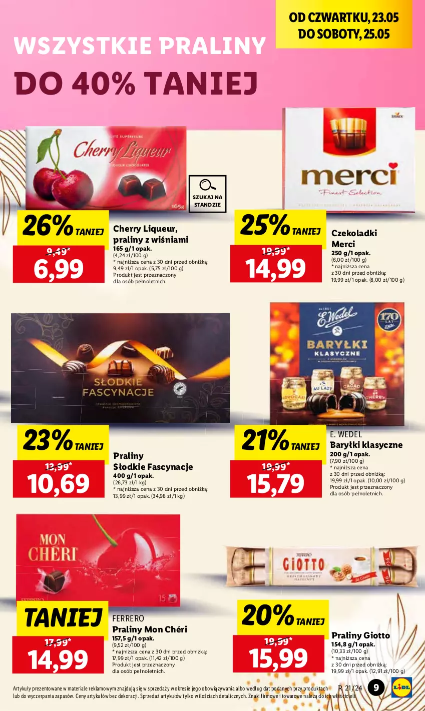 Gazetka promocyjna Lidl - GAZETKA - ważna 23.05 do 25.05.2024 - strona 13 - produkty: Praliny