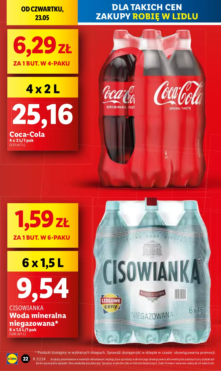 Gazetka promocyjna Lidl - GAZETKA - ważna 23.05 do 25.05.2024 - strona 26 - produkty: Woda, Woda mineralna