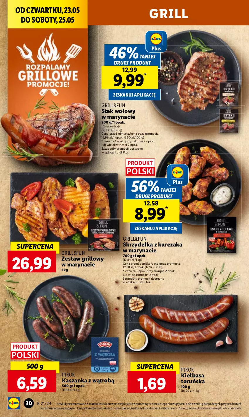 Gazetka promocyjna Lidl - GAZETKA - ważna 23.05 do 25.05.2024 - strona 37 - produkty: Grill, Kasza, Kaszanka, PIKOK