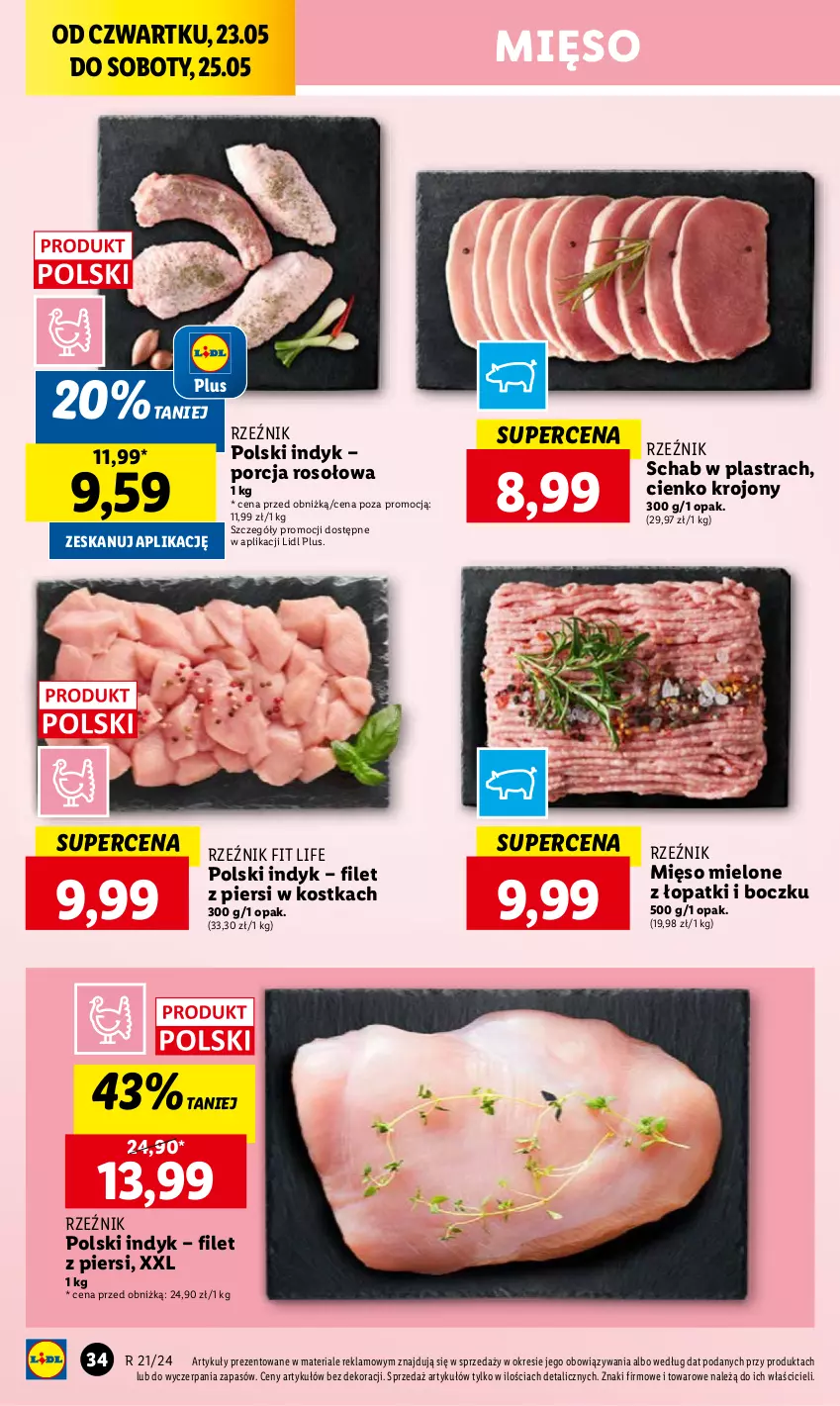 Gazetka promocyjna Lidl - GAZETKA - ważna 23.05 do 25.05.2024 - strona 43 - produkty: Mięso, Mięso mielone, Por