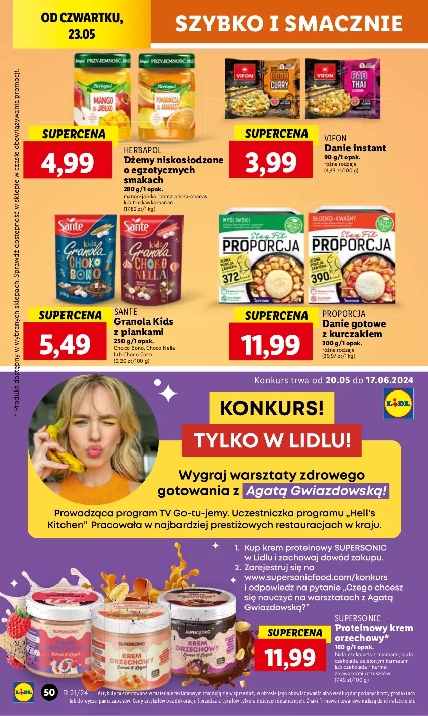 Gazetka promocyjna Lidl - GAZETKA - ważna 23.05 do 25.05.2024 - strona 59 - produkty: Ananas, Czekolada, Herbapol, Kawa, Mango, Por, Sante