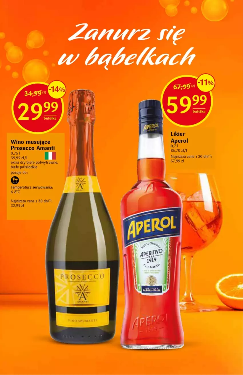 Gazetka promocyjna Delikatesy Centrum - DeliBarek DC28/DC39 - ważna 28.09 do 11.10.2023 - strona 8 - produkty: Aperol, Likier, Mus, Prosecco, Ser, Wino, Wino musujące