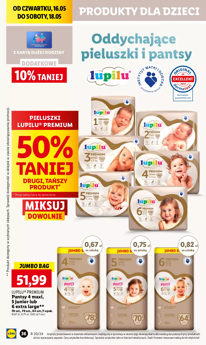 Gazetka promocyjna Lidl - GAZETKA - ważna 16.05 do 18.05.2024 - strona 46 - produkty: Dzieci, O Bag