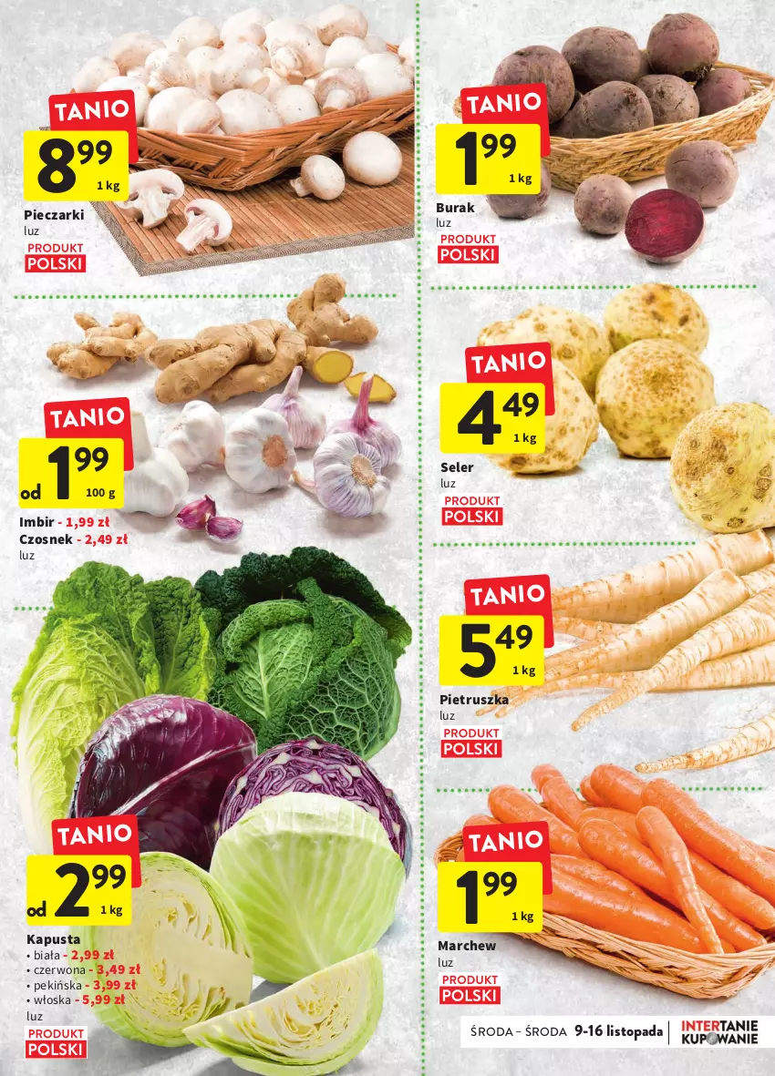 Gazetka promocyjna Intermarche - Gazetka Intermarche - ważna 09.11 do 15.11.2022 - strona 11 - produkty: Czosnek, Imbir, Piec, Pietruszka, Top