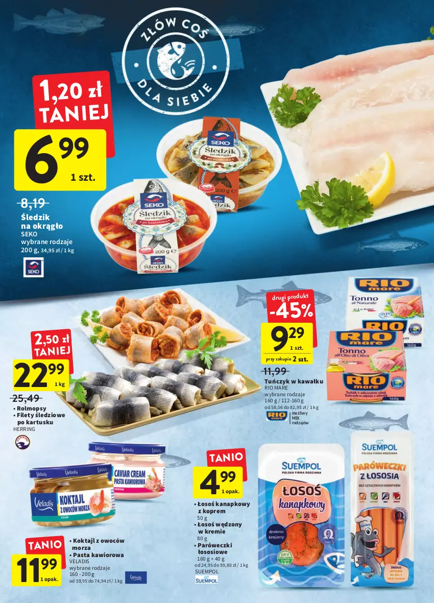 Gazetka promocyjna Intermarche - Gazetka Intermarche - ważna 09.11 do 15.11.2022 - strona 18 - produkty: Kawa, Kawior, Mop, Rio Mare, SEKO, Sos, Suempol, Tuńczyk