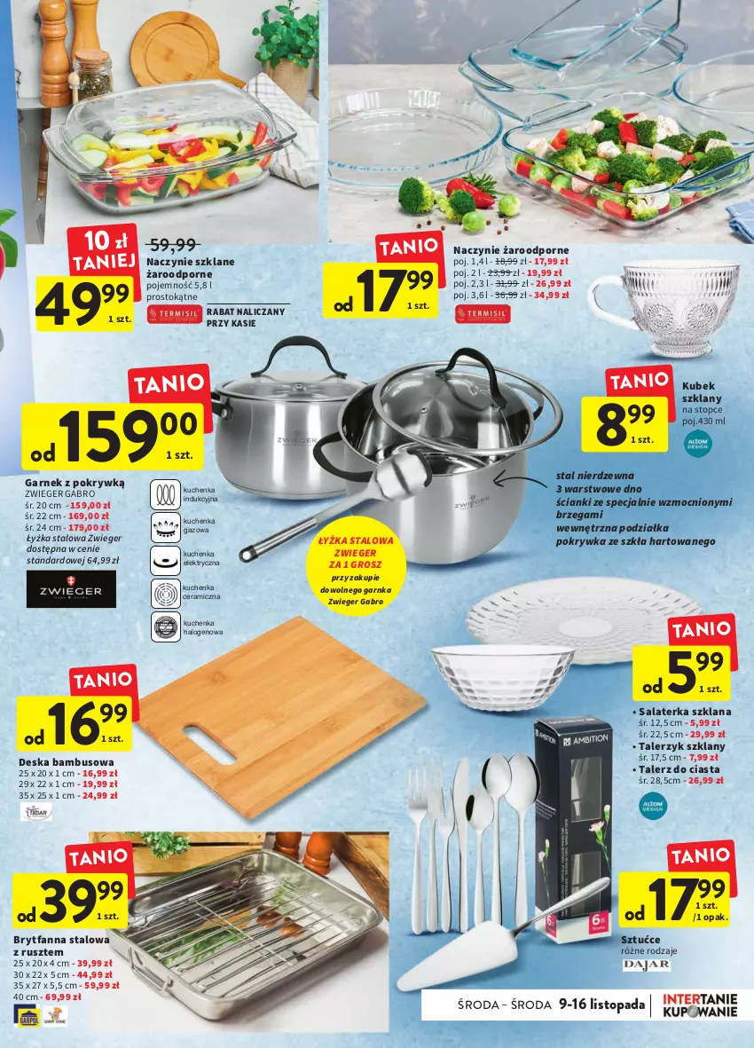 Gazetka promocyjna Intermarche - Gazetka Intermarche - ważna 09.11 do 15.11.2022 - strona 37 - produkty: Fa, Garnek, Halo, Kubek, LANA, Naczynie żaroodporne, Por, Salaterka, Talerz, Talerzyk, Top