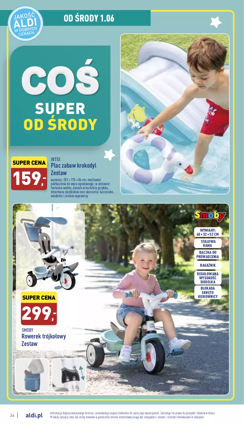 Gazetka promocyjna Aldi - Pełny katalog - ważna 30.05 do 04.06.2022 - strona 34 - produkty: Rama, Rower, Rowerek, Sok