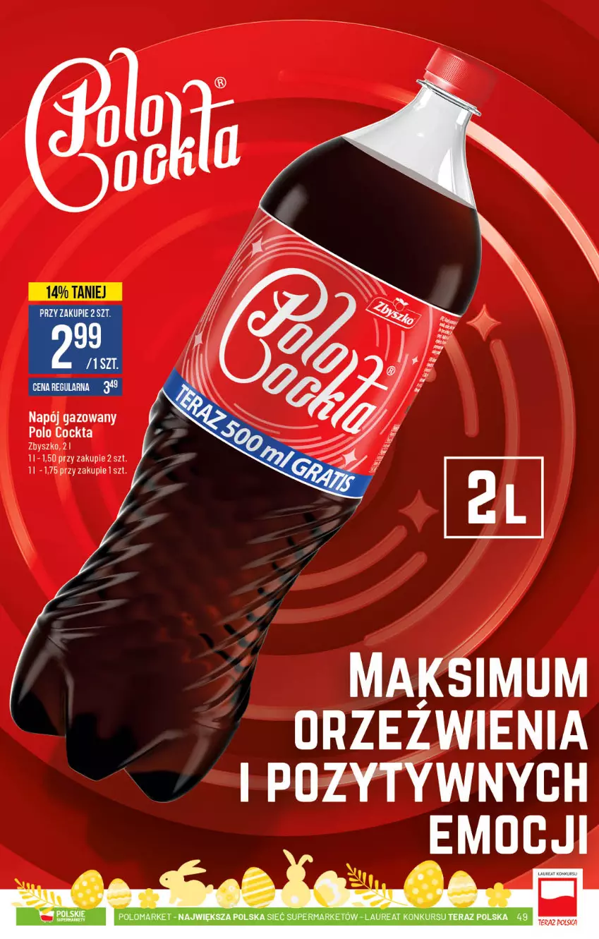 Gazetka promocyjna PoloMarket - Gazetka promocyjna  r - ważna 24.03 do 30.03.2021 - strona 49 - produkty: Napój, Napój gazowany