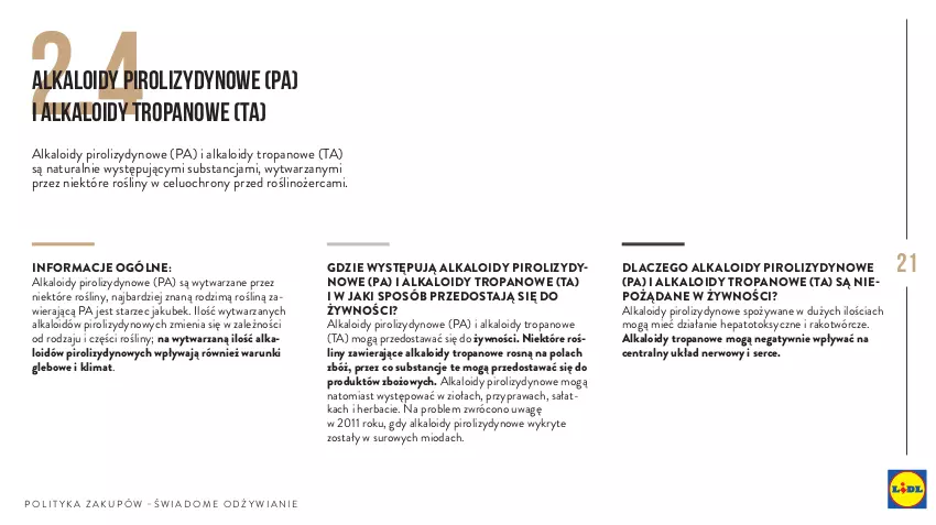Gazetka promocyjna Lidl - Polityka zakupów - ważna 01.01.2019 do 31.12.2030 - strona 21 - produkty: Kubek, Noż, Sałat, Sałatka, Ser