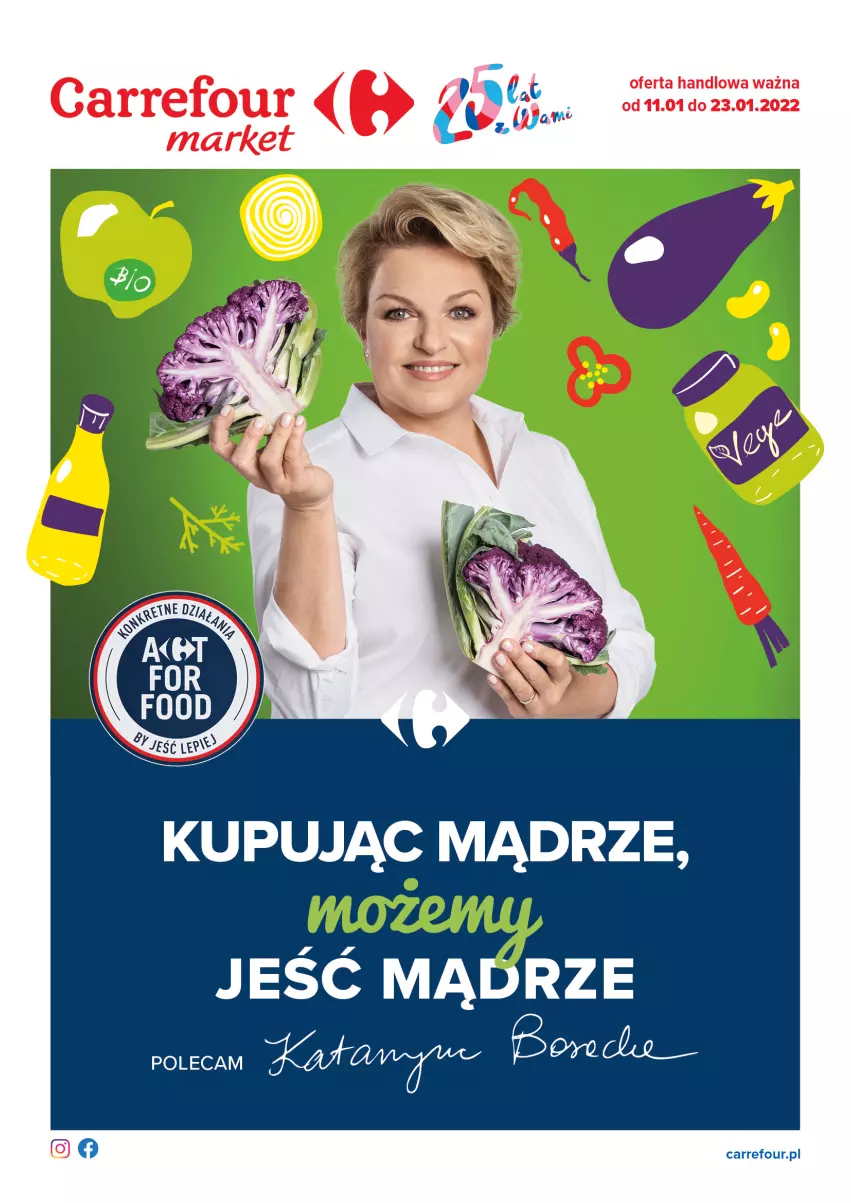 Gazetka promocyjna Carrefour - Gazetka Możemy jeść mądrze - ważna 11.01 do 23.01.2022 - strona 1