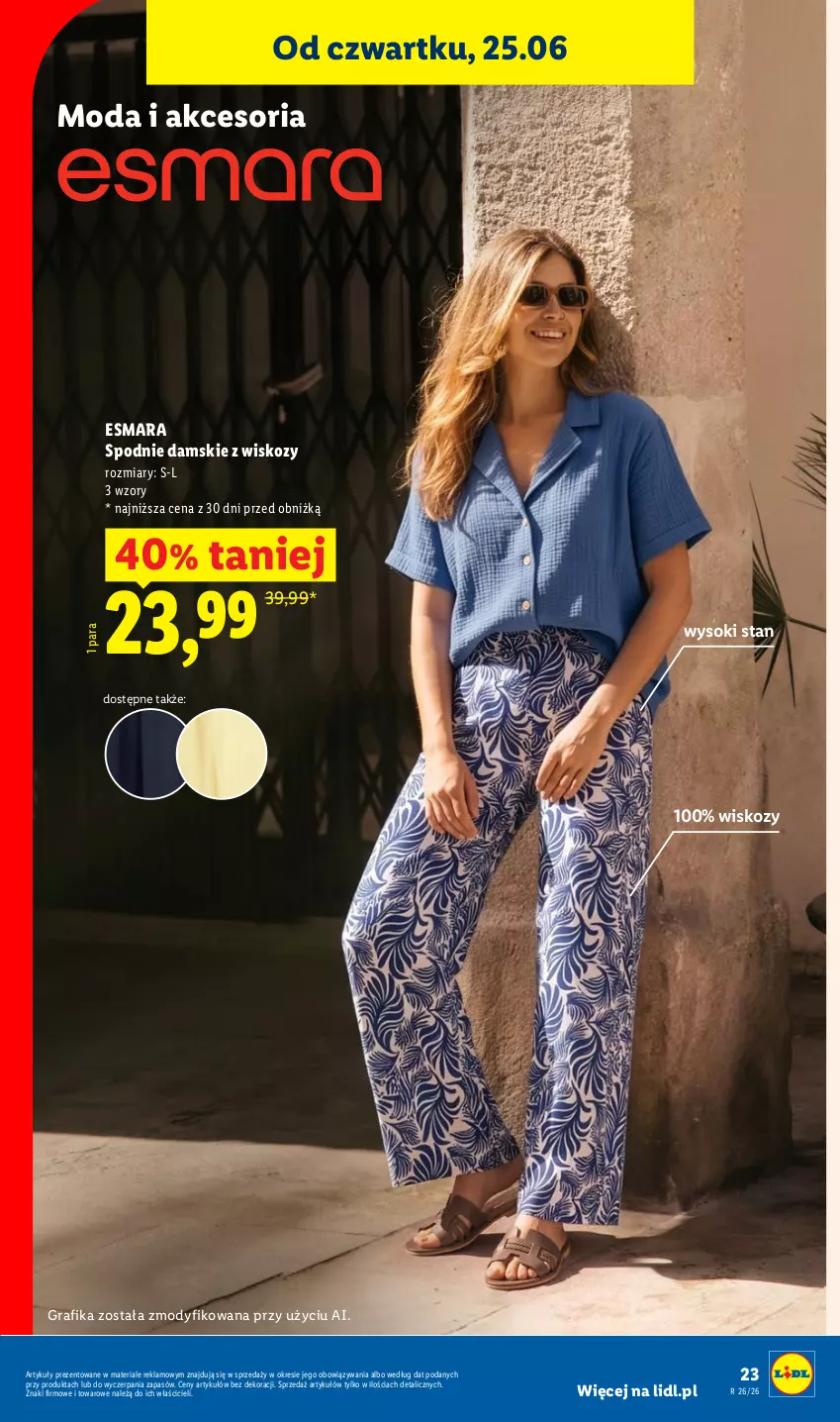Gazetka promocyjna Lidl - Katalog ważny od 22.06 - ważna 22.06 do 27.06.2026 - strona 27 - produkty: Gra, Grafika, Moda, Sok, Spodnie