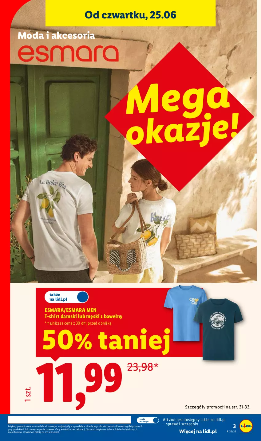 Gazetka promocyjna Lidl - Katalog ważny od 22.06 - ważna 22.06 do 27.06.2026 - strona 3 - produkty: Moda, T-shirt