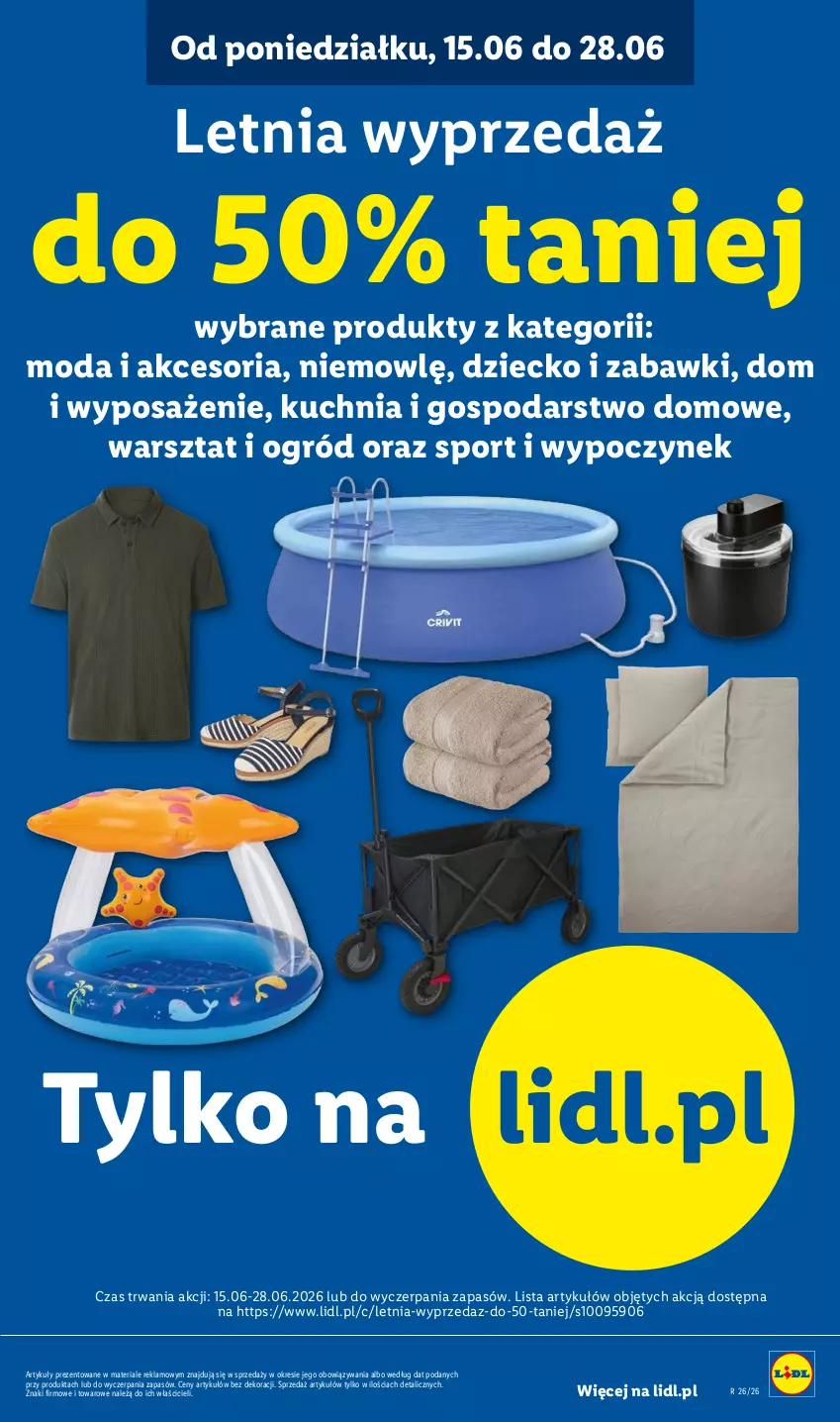 Gazetka promocyjna Lidl - Katalog ważny od 22.06 - ważna 22.06 do 27.06.2026 - strona 7 - produkty: Kuchnia, Moda, Ogród, Por, Sport