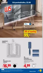 Gazetka promocyjna Lidl - Katalog ważny od 22.06 - Gazetka - ważna od 27.06 do 27.06.2026 - strona 15 - produkty: Ubrania, Wieszak, Suszarka, Suszarka na pranie