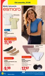 Gazetka promocyjna Lidl - Katalog ważny od 22.06 - Gazetka - ważna od 27.06 do 27.06.2026 - strona 34 - produkty: Top, Sok, Gra, Karp, T-shirt, Skarpetki, Moda, Figi, Grafika