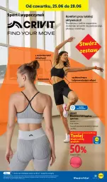 Gazetka promocyjna Lidl - Katalog ważny od 22.06 - Gazetka - ważna od 27.06 do 27.06.2026 - strona 41 - produkty: Por, Gin, Biustonosz, Sport, Legginsy, LG