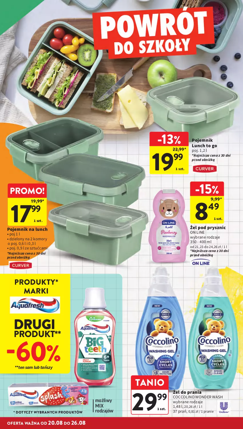 Gazetka promocyjna Intermarche - Gazetka Intermarche - ważna 20.08 do 26.08.2026 - strona 10 - produkty: Coccolino, Pojemnik, Pojemnik na lunch