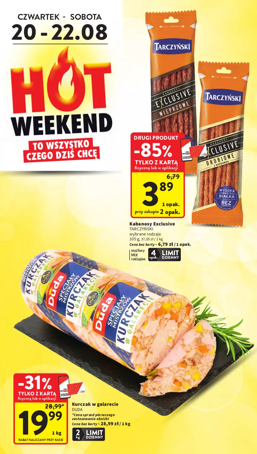 Gazetka promocyjna Intermarche - Gazetka Intermarche - ważna 20.08 do 26.08.2026 - strona 2 - produkty: Duda, Gala, Kabanos, Kurczak, Tarczyński