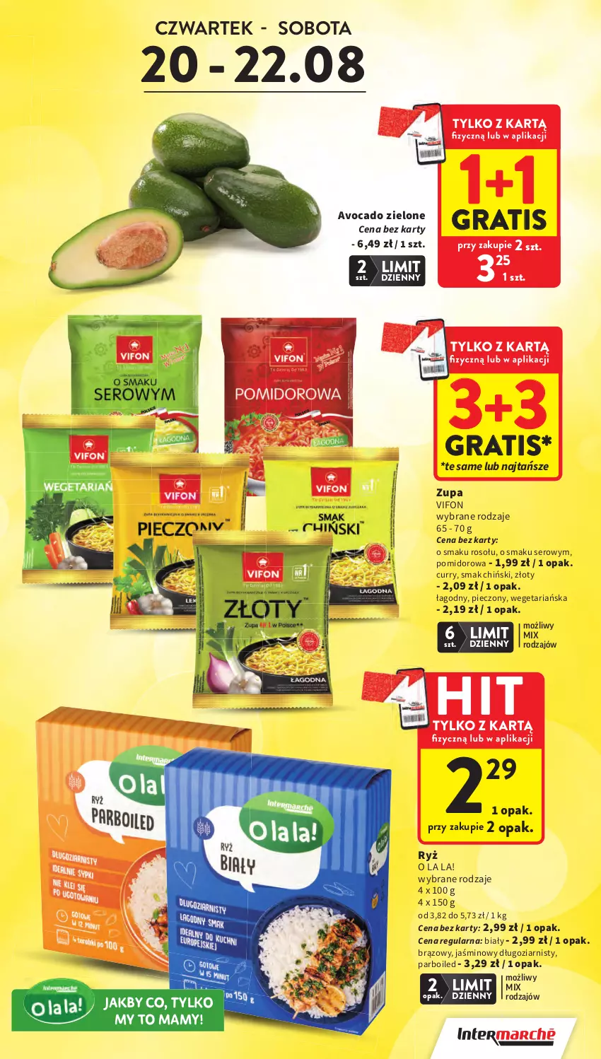 Gazetka promocyjna Intermarche - Gazetka Intermarche - ważna 20.08 do 26.08.2026 - strona 5 - produkty: Avocado, Gra, Piec, Ryż, Ser, Zupa