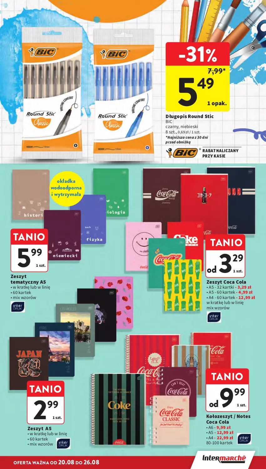 Gazetka promocyjna Intermarche - Gazetka Intermarche - ważna 20.08 do 26.08.2026 - strona 9 - produkty: BIC, Długopis, Por