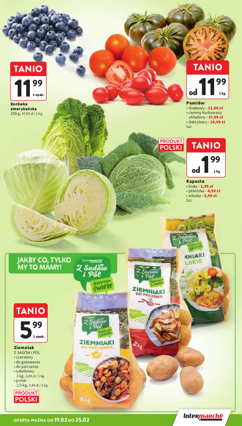 Gazetka promocyjna Intermarche - Gazetka Intermarche - ważna 19.02 do 25.02.2026 - strona 11 - produkty: Borówka, Borówka amerykańska, Piec, Sałat