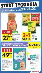 Gazetka promocyjna Intermarche - Gazetka Intermarche - Gazetka - ważna od 25.02 do 25.02.2026 - strona 43 - produkty: Nescafé, Kawa rozpuszczalna, Gra, Pampers, Majtki, Kawa, Chusteczki, Dzieci, Pieluchomajtki, Knorr