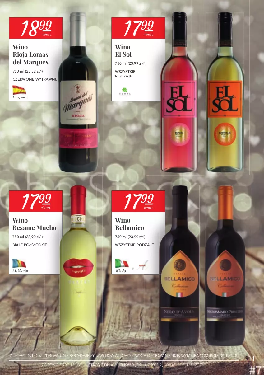 Gazetka promocyjna Stokrotka - Oferta alkoholowa - ważna 28.01 do 24.02.2021 - strona 11 - produkty: Bell, Bella, Rioja, Wino