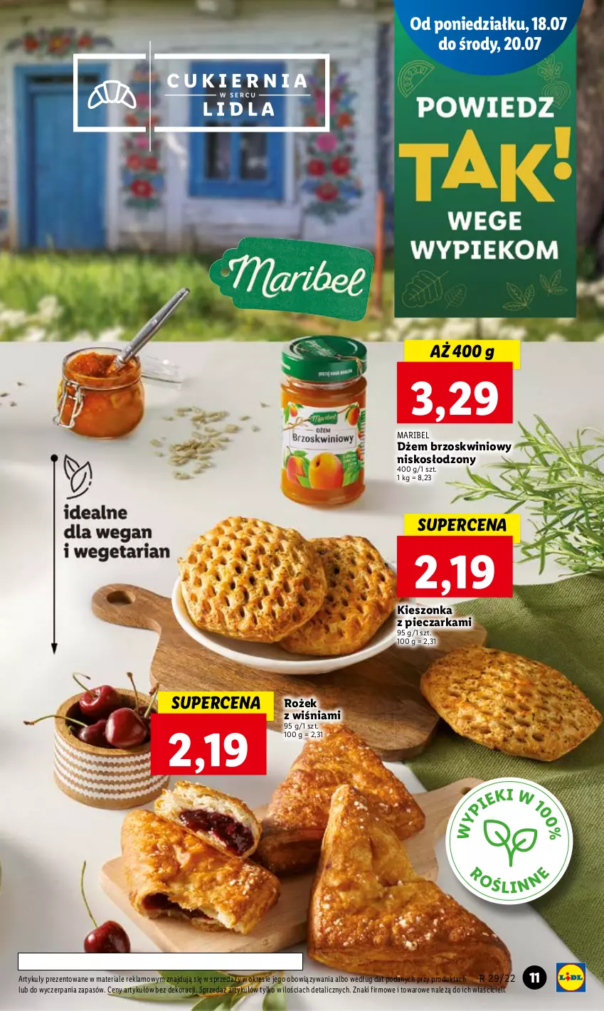 Gazetka promocyjna Lidl - GAZETKA - ważna 18.07 do 20.07.2022 - strona 11 - produkty: Dżem, Piec, Pieczarka