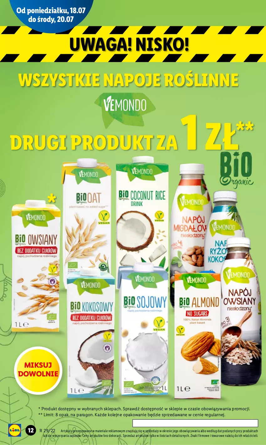 Gazetka promocyjna Lidl - GAZETKA - ważna 18.07 do 20.07.2022 - strona 12 - produkty: Napoje, Olej, Waga