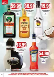 Gazetka promocyjna Topaz - Gazetka - Gazetka - ważna od 31.05 do 31.05.2023 - strona 8 - produkty: Rum, Gin, Jagermeister, Malibu, Sheridan's, Likier, Aperol