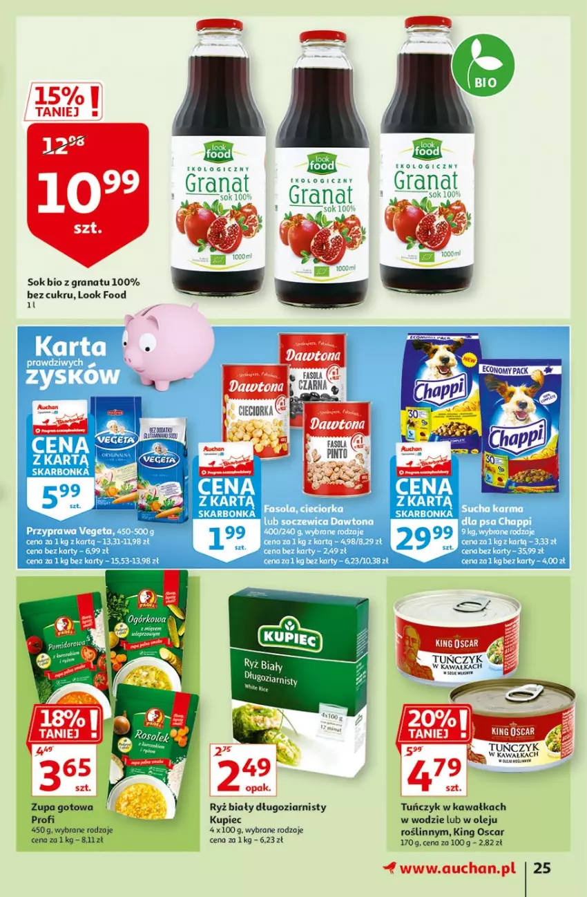 Gazetka promocyjna Auchan - Hiper porządki Hipermarkety - ważna 18.02 do 25.02.2021 - strona 25 - produkty: Gra, Granat, Kawa, Kupiec, Olej, Piec, Ryż, Ryż biały, Sok, Tuńczyk, Zupa