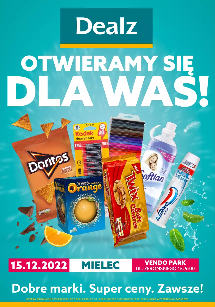 Gazetka promocyjna Dealz - WIELKIE OTWARCIE 15.12.2022 🥳Vendo Park, Mielec - ważna 15.12 do 27.12.2022 - strona 1