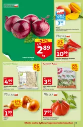 Gazetka promocyjna Auchan - Gazetka przeNISKIE CENY – przeKorzyści z markami Auchan Supermarkety - Gazetka - ważna od 05.10 do 05.10.2022 - strona 3 - produkty: Cebula czerwona, Cebula, Ser, Papryka, Papryka podłużna, Sałat, Mango, Pomidory