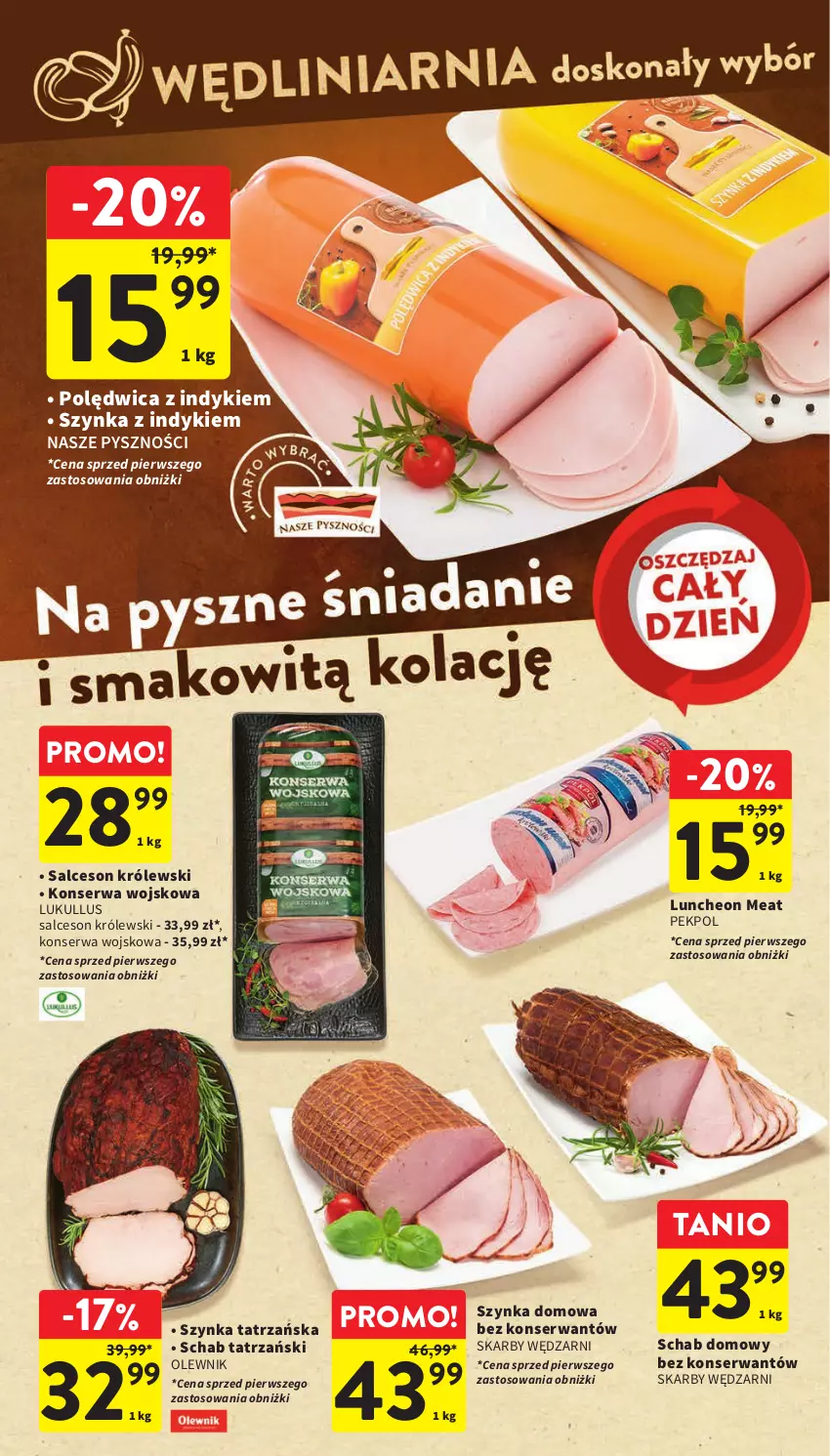 Gazetka promocyjna Intermarche - Gazetka Intermarche - ważna 07.09 do 13.09.2023 - strona 14 - produkty: Królewski, Olewnik, Pekpol, Polędwica, Salceson, Ser, Szynka