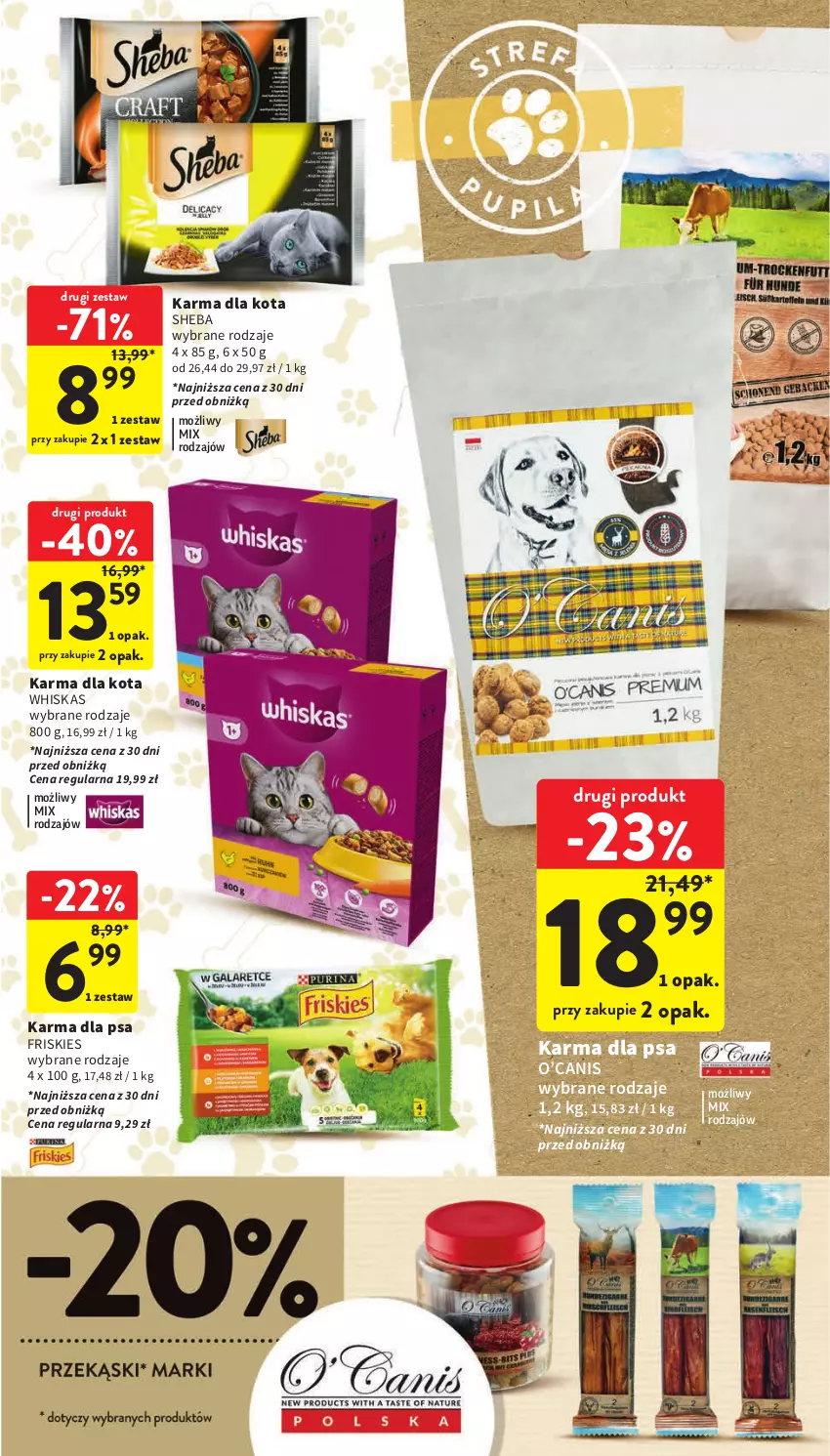 Gazetka promocyjna Intermarche - Gazetka Intermarche - ważna 07.09 do 13.09.2023 - strona 35 - produkty: Friskies, Sheba, Whiskas