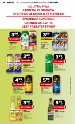 Gazetka promocyjna Netto - Artykuły spożywcze - Gazetka - ważna od 03.08 do 03.08.2024 - strona 20 - produkty: Piwa, Piwo, Książęce, STP, Gin, Gra, Warka, Pilsner Urquell, Carlsberg, Radler, Arbuz, Goal, Grejpfrut