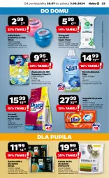 Gazetka promocyjna Netto - Artykuły spożywcze - Gazetka - ważna od 03.08 do 03.08.2024 - strona 23 - produkty: Domestos, Pur, Zawieszka do wc, Proszek do prania, Karma mokra dla kotów, Sheba, Vizir, Silan, Płyn do płukania, Odświeżacz powietrza, Kapsułki do prania