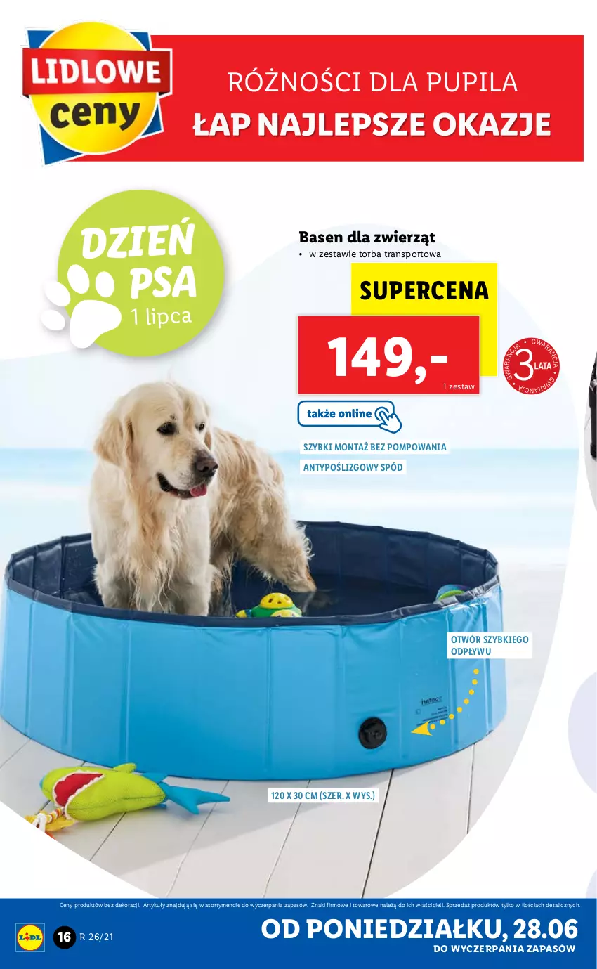 Gazetka promocyjna Lidl - GAZETKA - ważna 28.06 do 03.07.2021 - strona 16 - produkty: Por, Sport, Torba, Tran