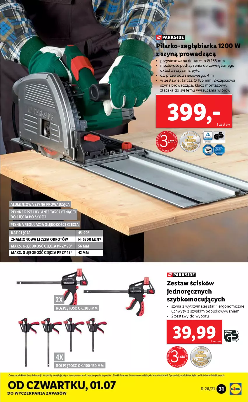 Gazetka promocyjna Lidl - GAZETKA - ważna 28.06 do 03.07.2021 - strona 31 - produkty: Szyna, Uchwyty