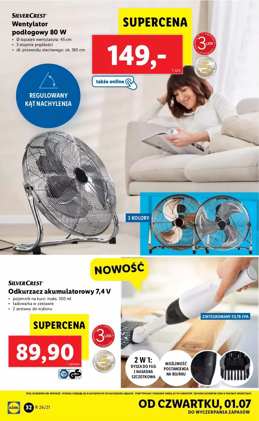 Gazetka promocyjna Lidl - GAZETKA - ważna 28.06 do 03.07.2021 - strona 32 - produkty: Akumulator, Odkurzacz, Pojemnik, Top, Warka