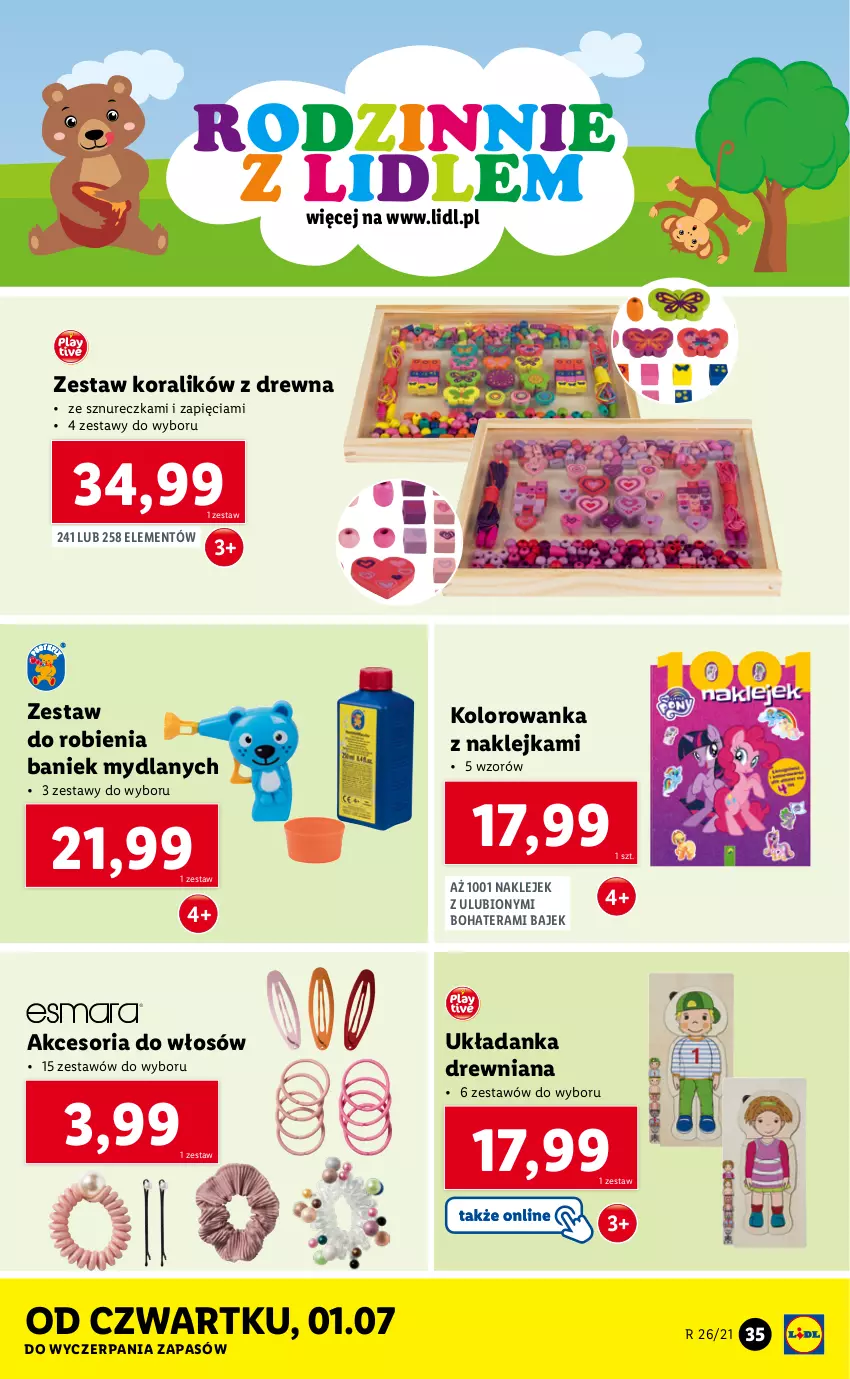 Gazetka promocyjna Lidl - GAZETKA - ważna 28.06 do 03.07.2021 - strona 35 - produkty: Klej, Kolorowanka, Tera, Układanka