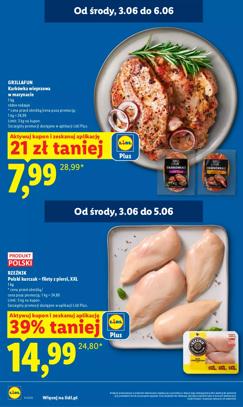 Gazetka promocyjna Lidl - Gazetka ważna od 5.06 do 6.06 - ważna 05.06 do 06.06.2026 - strona 4 - produkty: Grill, Karkówka wieprzowa, Kurczak