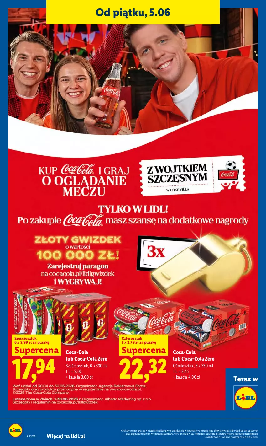 Gazetka promocyjna Lidl - Gazetka ważna od 5.06 do 6.06 - ważna 05.06 do 06.06.2026 - strona 64 - produkty: Coca-Cola, Tera