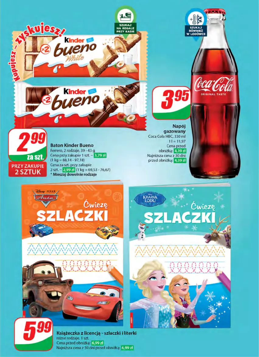 Gazetka promocyjna Dino - Gazetka 40 / 2024 - ważna 02.10 do 08.10.2024 - strona 49 - produkty: Baton, Ferrero, Gin, Kinder, Kinder Bueno, Napój, Napój gazowany