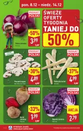 Gazetka promocyjna Aldi - Pełna oferta - Gazetka - ważna od 14.12 do 14.12.2025 - strona 4 - produkty: Cebula czerwona, Piec, Cebula, Pietruszka, Buraki, Pieczarki krojone