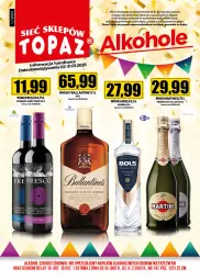 Gazetka promocyjna Topaz - Gazetka - Gazetka - ważna od 31.01 do 31.01.2025 - strona 1 - produkty: Top, Bols, Martini, Fresco, Wódka, Prosecco, Whisky, Ballantine's, Wino